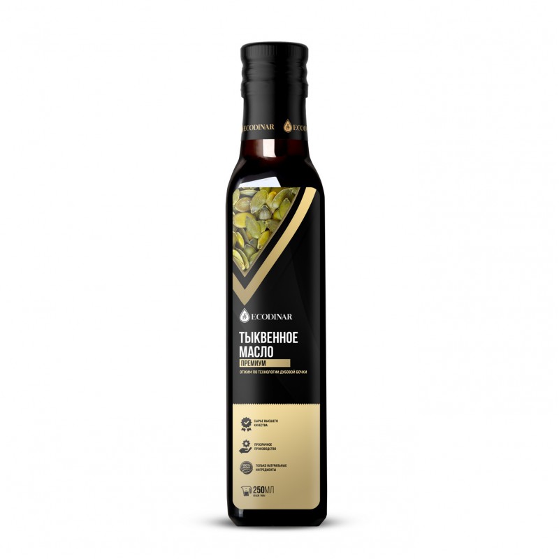 Масло тыквы сыродавленное [Ecodinar] 250 мл